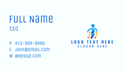 Paralympic Disability Wheelchair Business Card Image Preview