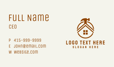 Home Property Carpentry Business Card Image Preview