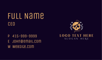 Wild Snake Skull Business Card Image Preview