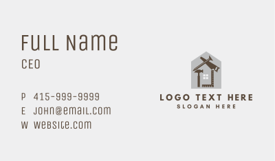 House Carpenter Tools Business Card Image Preview