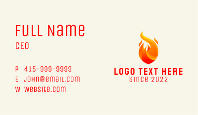 Flame Gas Energy  Business Card