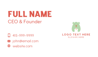 Baby Bear Cub Business Card Design