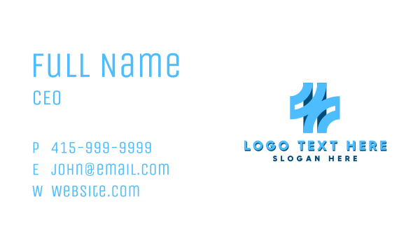 Blue Cross Clinic Business Card Design Image Preview