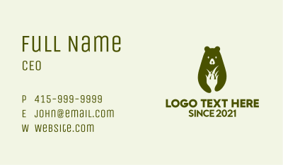 Green Bear Grass  Business Card