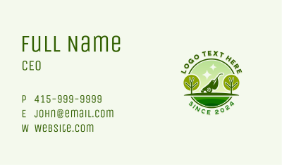 Gardening Lawn Mower Business Card Image Preview