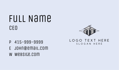 Isometric Architect Perspective Business Card Image Preview