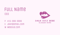 Purple Sexy Lips Business Card Image Preview