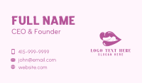 Purple Sexy Lips Business Card Image Preview