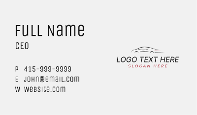 Fast Car Automotive Business Card Image Preview