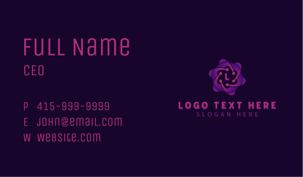 Technology AI Programmer Business Card Design Image Preview