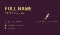 Luxury Feather Quill  Business Card Image Preview
