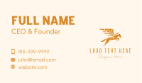 Golden Winged Horse Business Card Image Preview