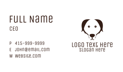 Minimalist Dog  Business Card Image Preview