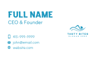 Swimming Pool Athlete Business Card Image Preview