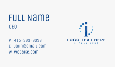 Digital Information Tech Business Card Image Preview