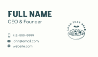 Organic Salad Restaurant Business Card Design