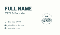 Organic Salad Restaurant Business Card Image Preview