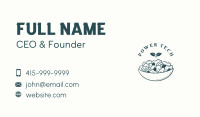 Organic Salad Restaurant Business Card Image Preview