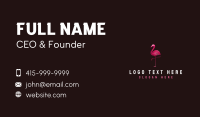 Flamingo Bird Wellness Business Card Design