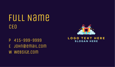 Bounce Castle Cloud Business Card Image Preview