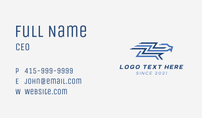 Fast Flying Eagle Business Card Image Preview
