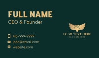 Golden Owl Bird Business Card Image Preview