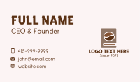 Coffee Bean Book Business Card Image Preview