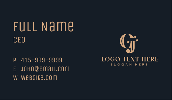 Luxury High End Restaurant Business Card Design Image Preview