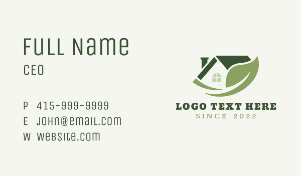 House Yard Plant Garden Business Card Design Image Preview