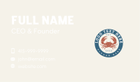 Crab Restaurant Badge Business Card Image Preview