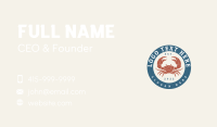 Crab Restaurant Badge Business Card Image Preview