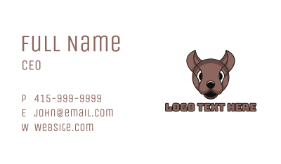 Modern Mouse Outline Business Card Image Preview