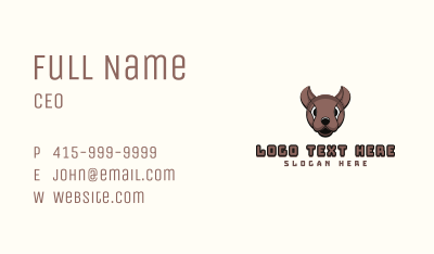 Modern Mouse Outline Business Card Image Preview
