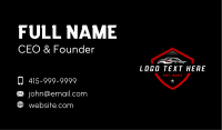 Roadster Car Detailing Business Card Design