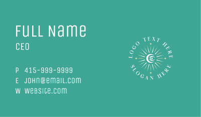 Cosmic Eye Boho Business Card Image Preview