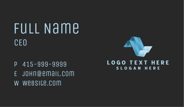 Marketing Business Wave Business Card Design Image Preview