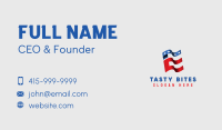 American Patriot Letter E Business Card Image Preview
