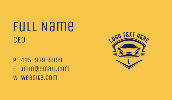 Car Vehicle Lettermark Business Card Design Image Preview
