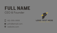 Thunder Fist Electricity Business Card Design