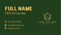 Crown Shield Wreath Business Card Image Preview
