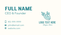 Heart Organic Hand Monoline Business Card Image Preview