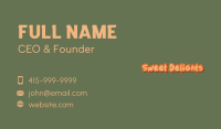 Creative Handwritten Wordmark Business Card Image Preview