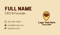 Burger Location Pin Business Card Preview