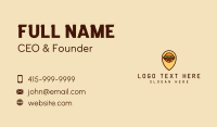 Burger Location Pin Business Card Preview