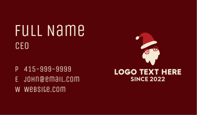 Santa Claus Costume  Business Card Image Preview