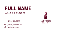 Maroon Lady Mannequin Business Card Image Preview