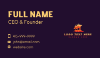 Fire Wolf Lava Business Card Image Preview