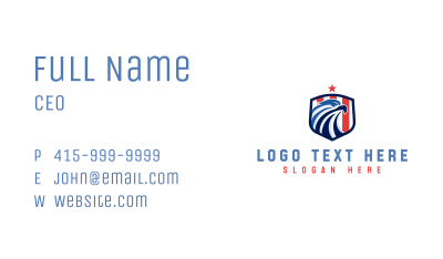 American Eagle Patriotic Bird Business Card Image Preview