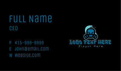 Artist Gas Mask Graffiti Business Card Image Preview