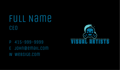 Artist Gas Mask Graffiti Business Card Image Preview